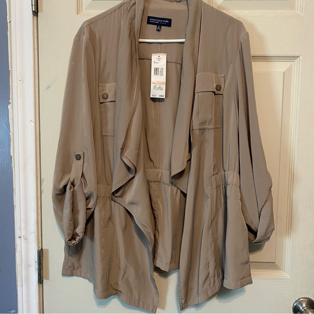 Jones New York Women's Utility Jacket in Tan